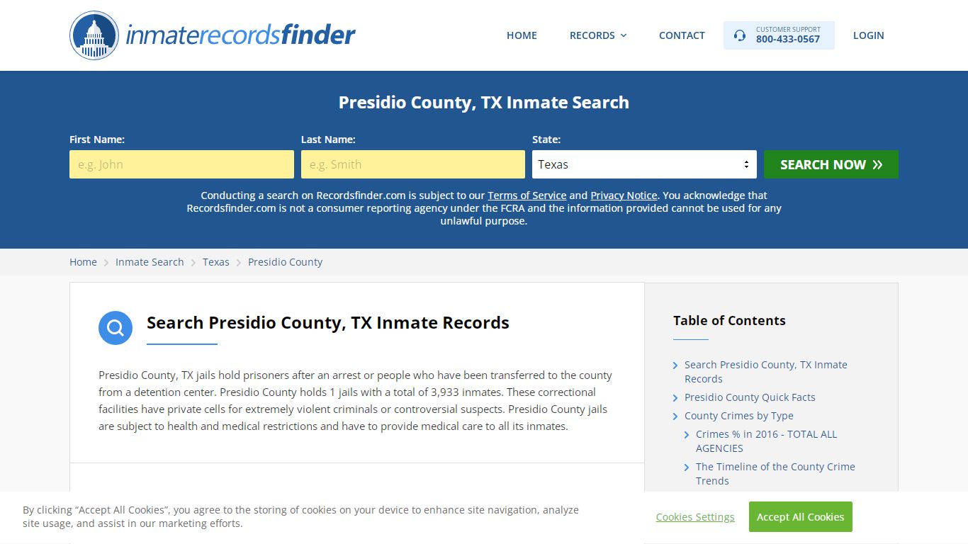 Presidio County, TX Inmate Lookup & Jail Records Online